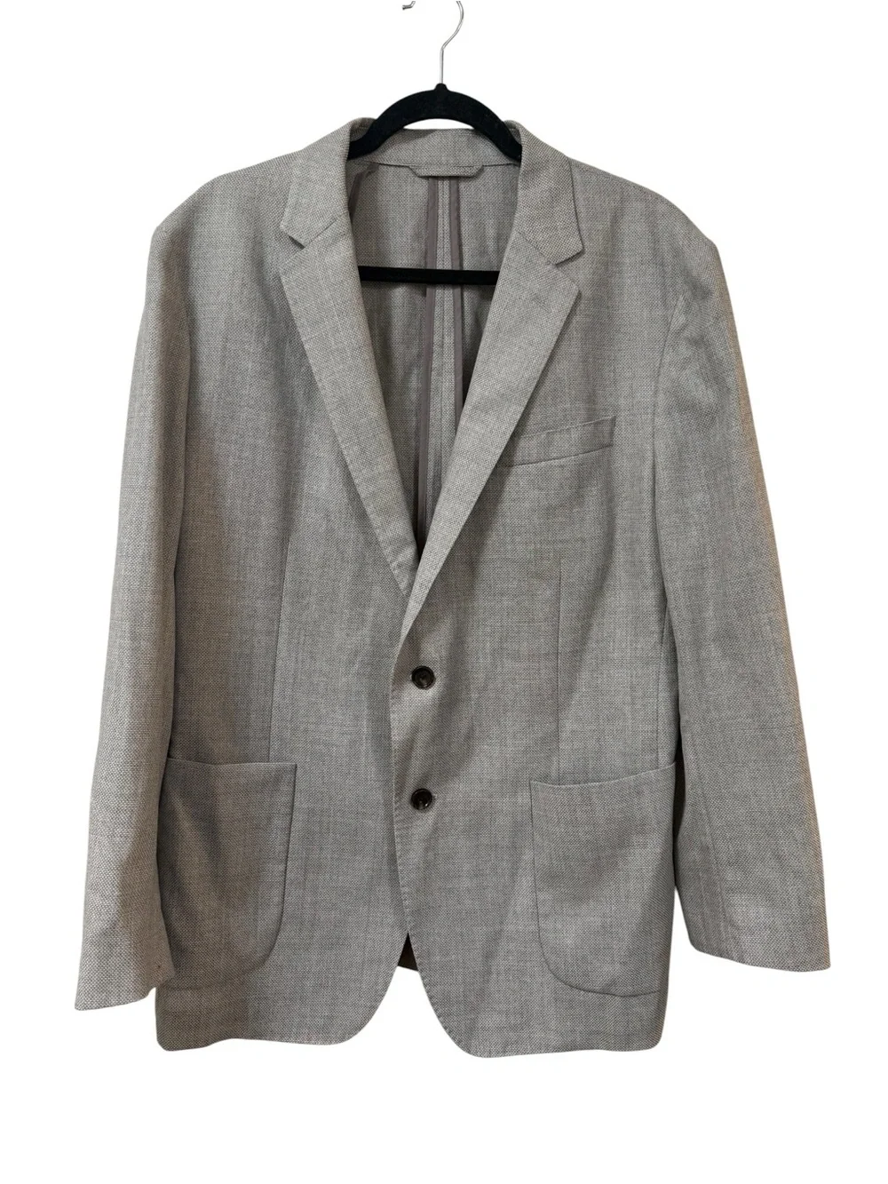 Bonobos VBC 100% wool sport coat blazer gray 44R standard fit Italian heritage